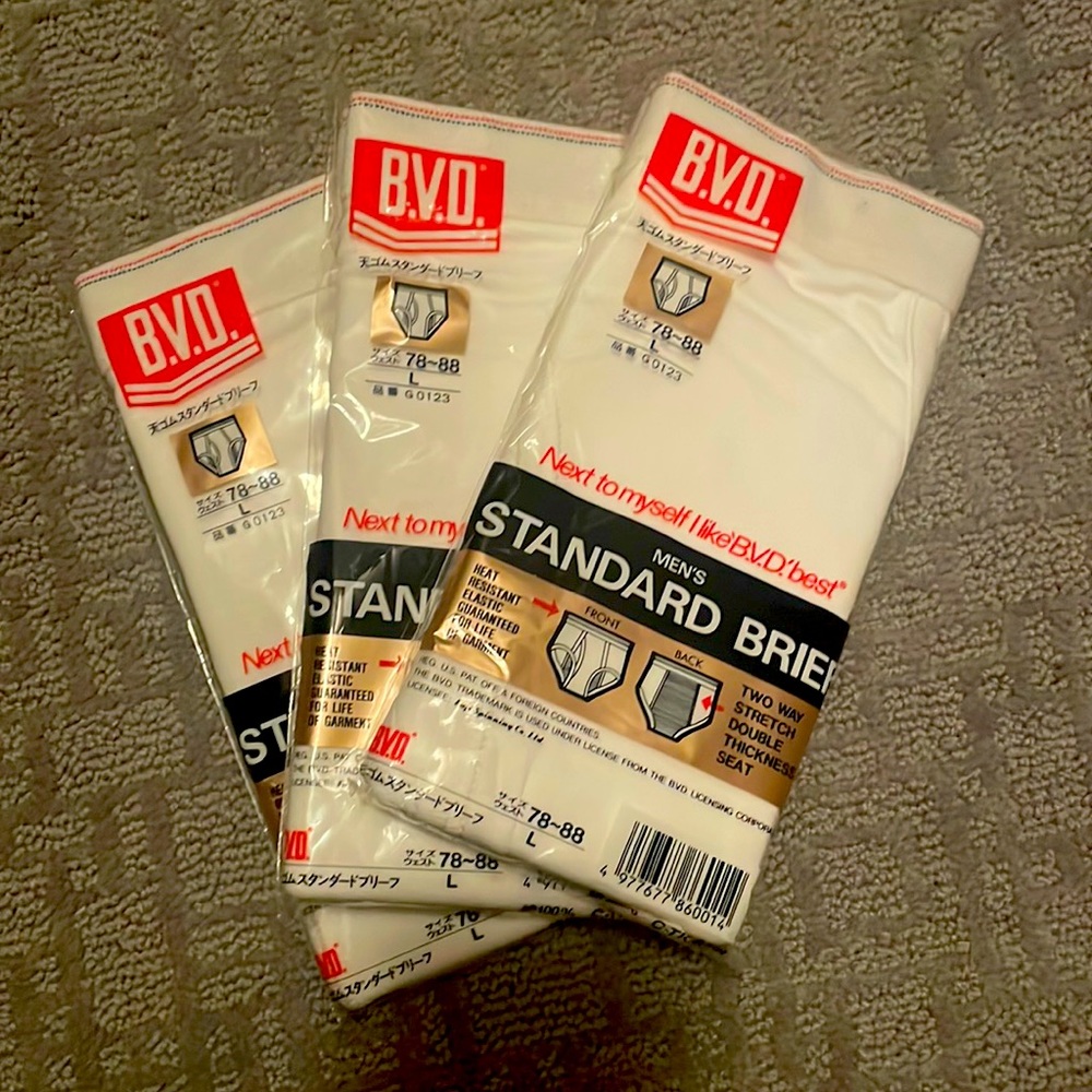 3 sets of BVD men’s briefs